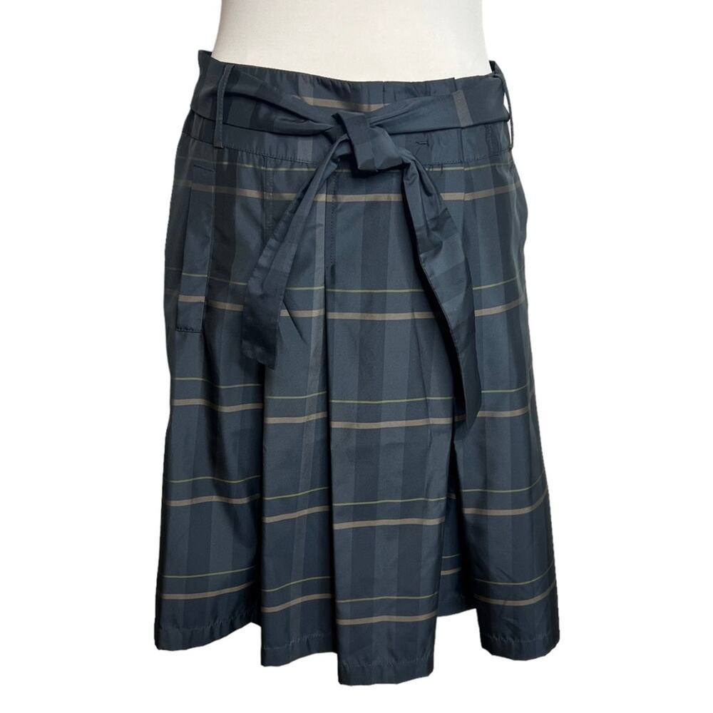 Weekendβ Max Mara plaid tie waist skirt Sz 10